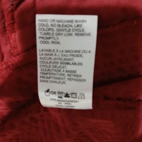 Woolrich Women's Large Cranberry Full-Zip 100% Wide Corduroy Jacket Pockets - Picture 14 of 14